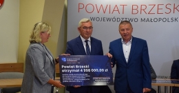 Konferencja prasowa w Starostwie Powiatowym w Brzesku