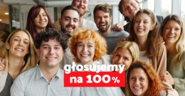 Głosujemy na 100%
