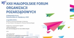 XXII Małopolskie Forum Organizacji Pozarządowych