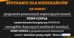 POMPY CIEPŁA – spotkanie dla mieszkańców Powiatu Brzeskiego