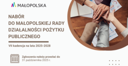 Nabór do Małopolskiej Rady Działalności Pożytku Publicznego VII kadencji