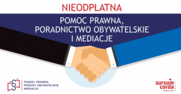 Noieodpłatna pomoc prawna, poradnictwo obywatelskie i mediacje