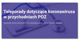 Teleporady dotyczące koronawirusa w przychodniach