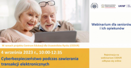 Cyberbezpieczeństwo – bezpłatny webinar dla seniorów i ich opiekunów