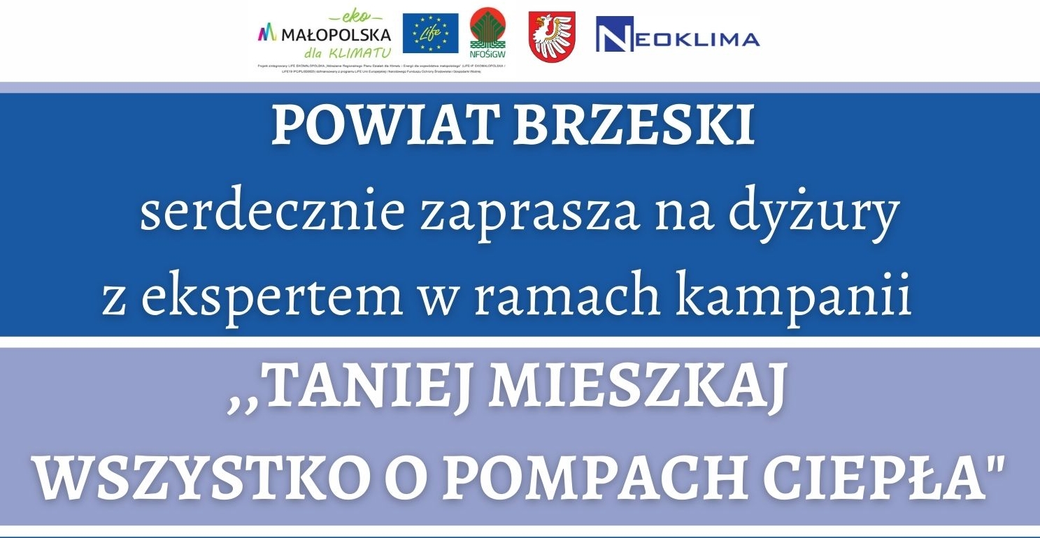 Dyżury eksperta w ramach kampanii pn. Taniej mieszkaj – wszystko o pompach ciepła