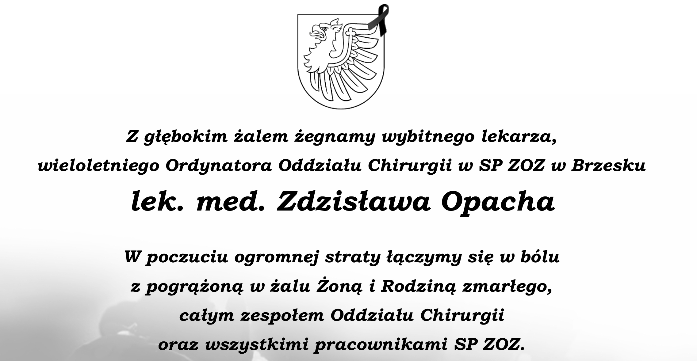 Z wyrazami żalu i współczucia...