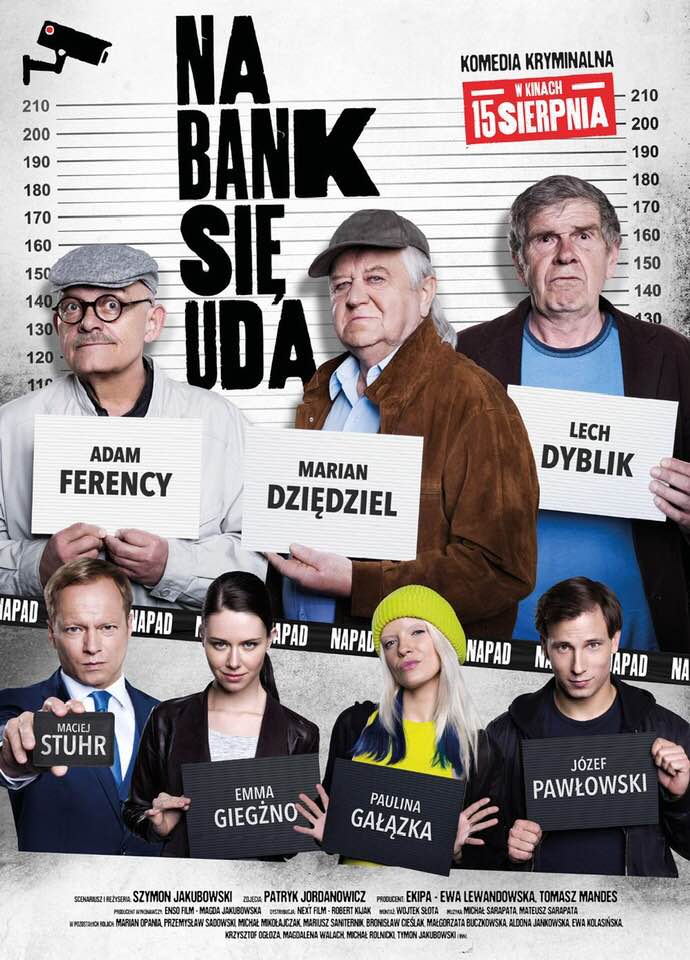 plakat promujący film Na bank się uda
