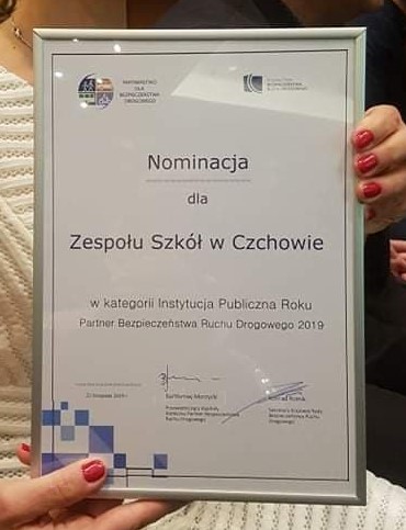Nominacja dla Zespołu Szk&oacute;ł w Czchowie