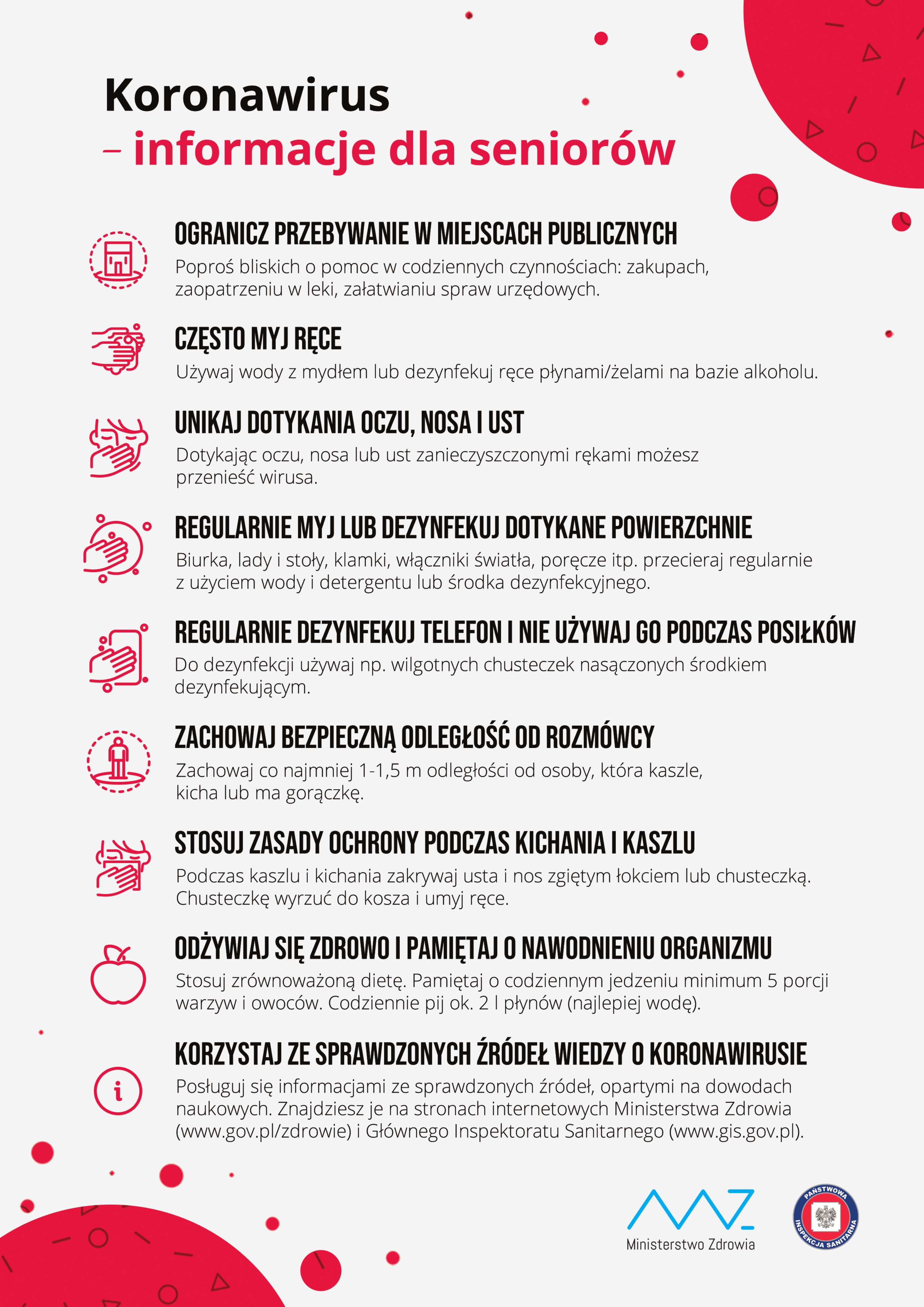 koronawirus - informacje dla seniorów