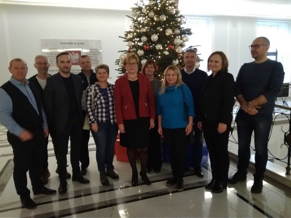 wizyta dyrektorów powiatowych szkół w Sejmie