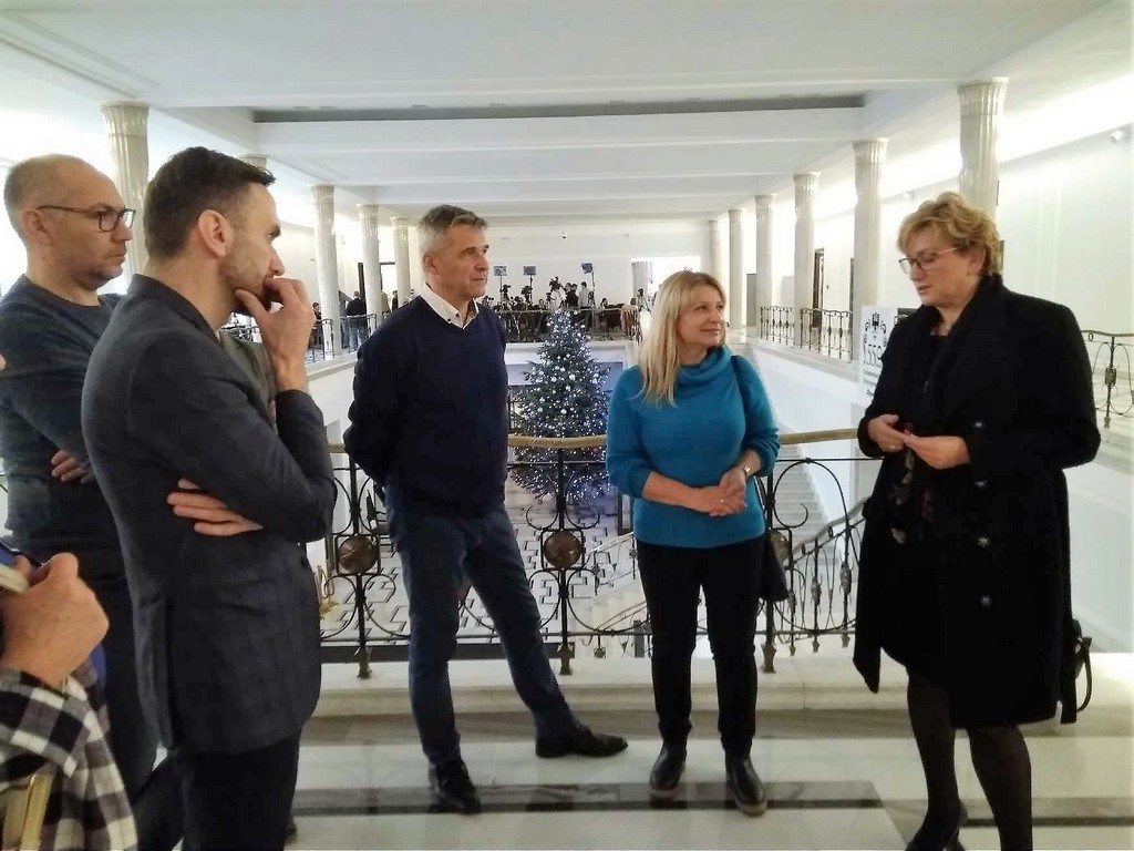 wizyta dyrektorów powiatowych szkół w Sejmie