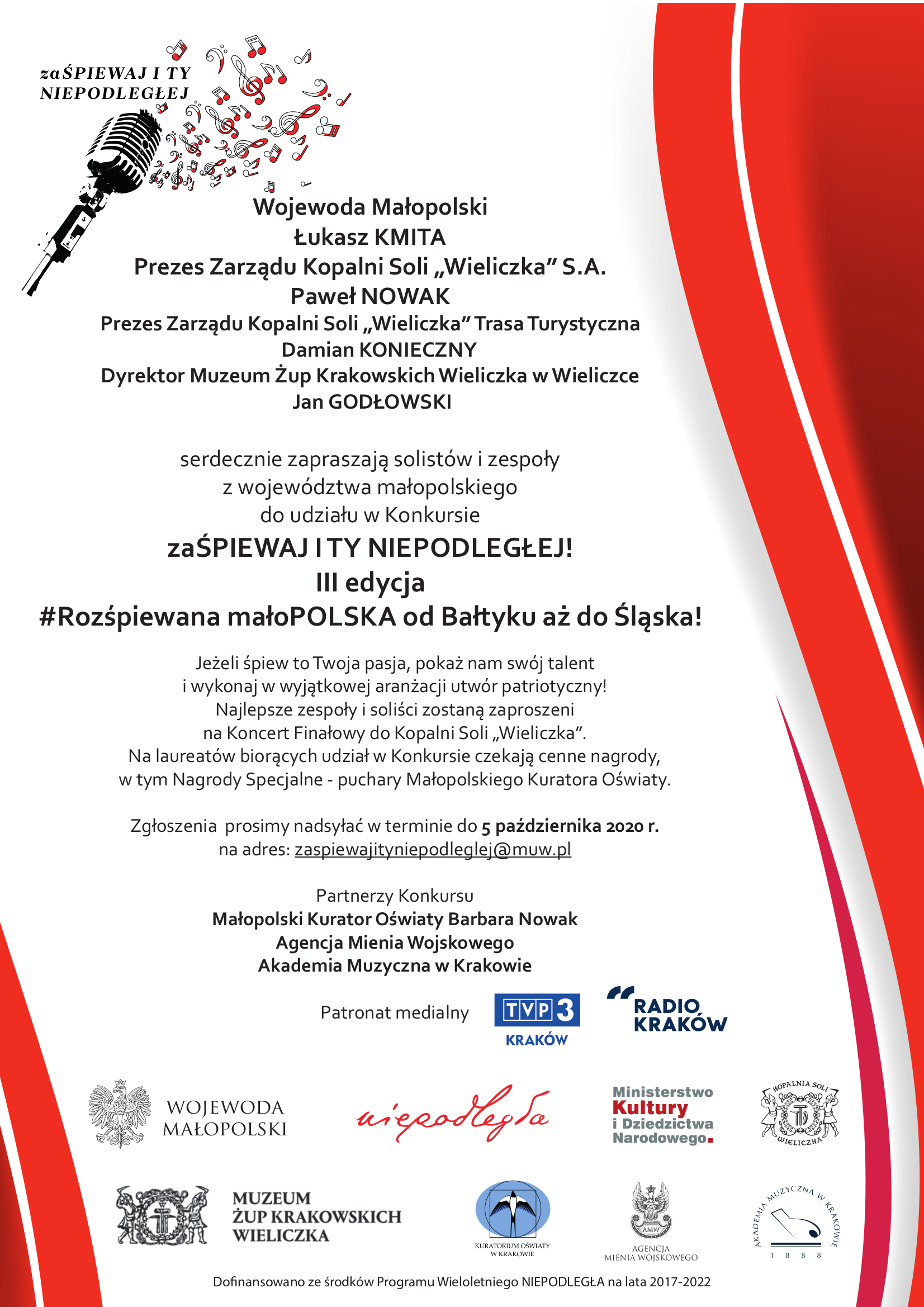 plakat promujący konkurs