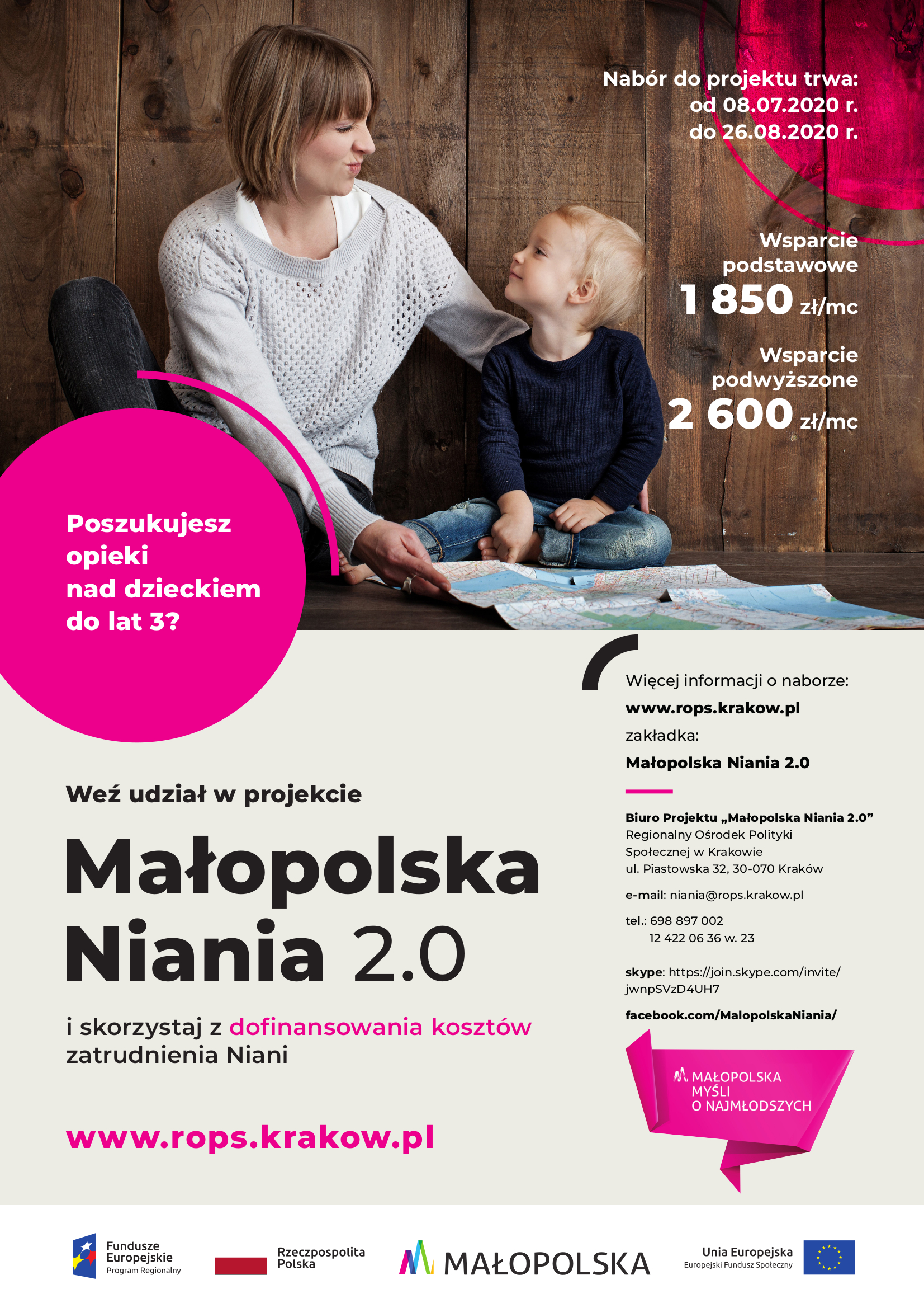 Małopolska Niania 2.0 - plakat