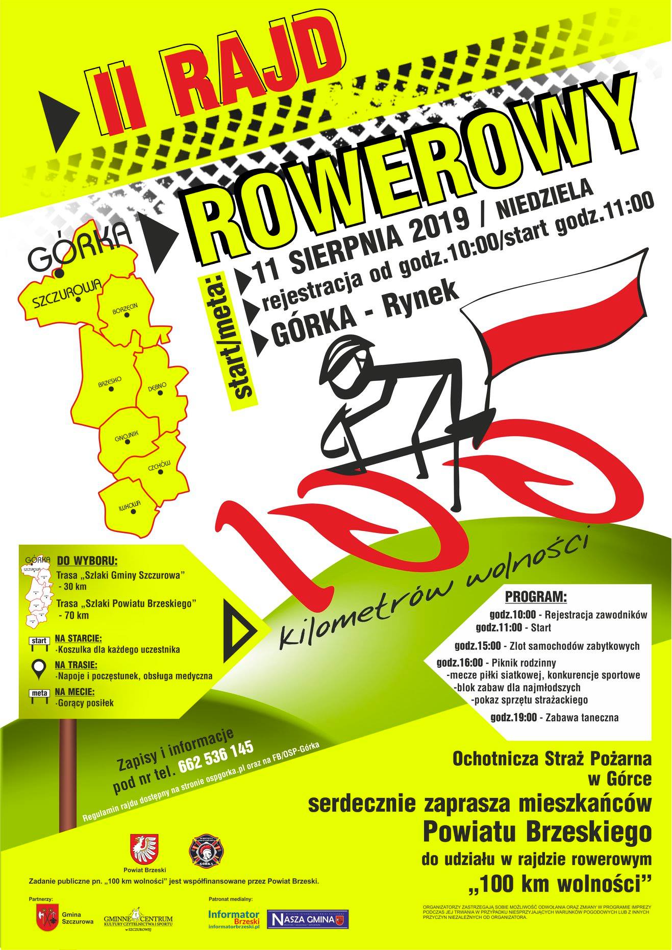 II Rajd Rowerowy 100 km Wolności już 11 sierpnia