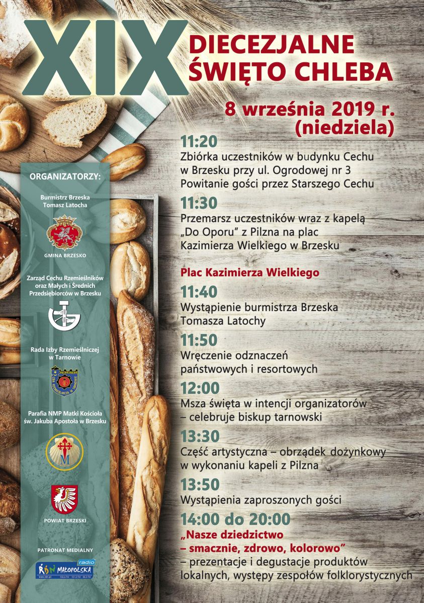 plakat promujacy XIX Diecezjalne Święto Chleba